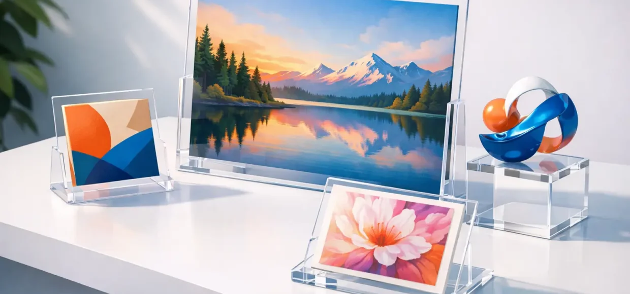 Acrylic Stands for Art Display That Keep Focus on Art