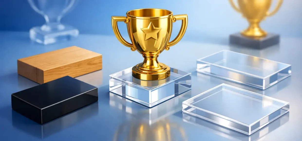 Choosing an Acrylic Trophy Display Base
