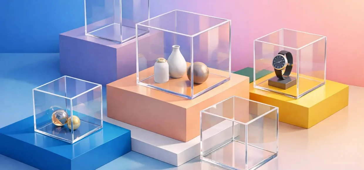 Clear Acrylic Display Cubes That Elevate