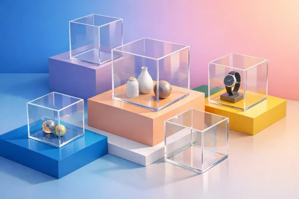 Clear Acrylic Display Cubes That Elevate