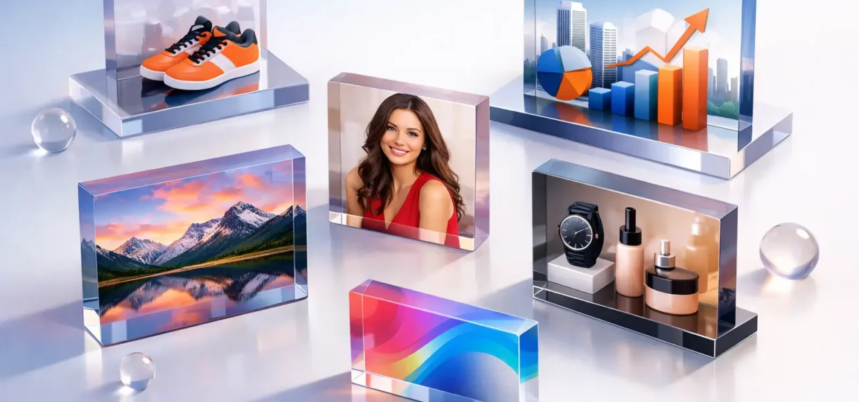 Custom Printed Acrylic Display Block Uses