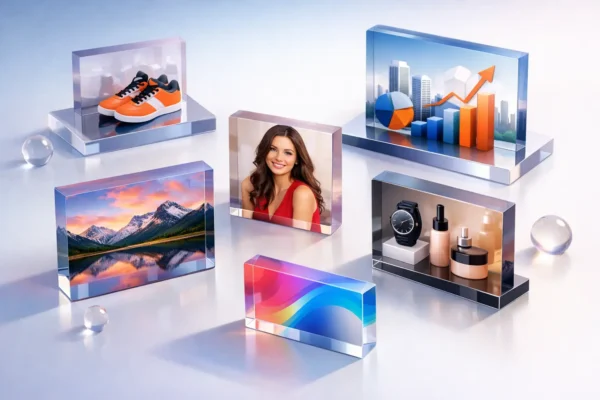 Custom Printed Acrylic Display Block Uses