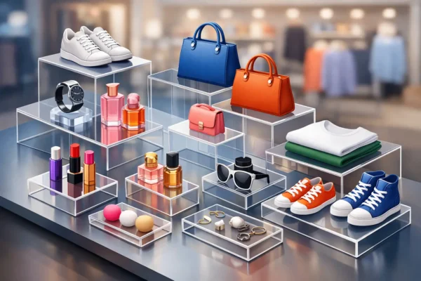 How to Use Acrylic Risers in Retail Displays