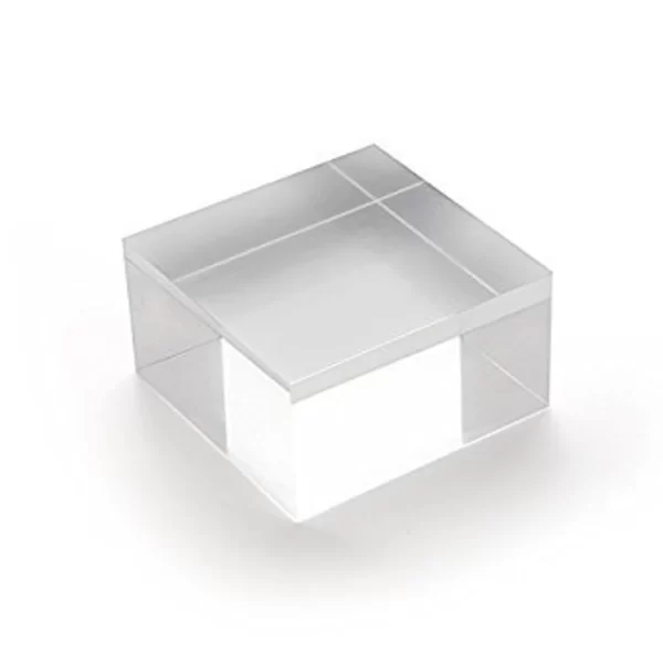 Acrylic Risers, Bases, Product Pedestals Square for display of Jewelry, Food, Product, Figurines, Crafts, Photo Props